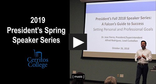 Dr. Fierro Spring 2019 Speaker Series Video