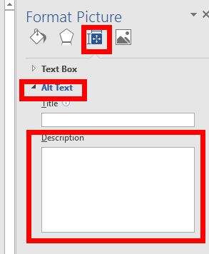 Image properties dialog box in MS Word