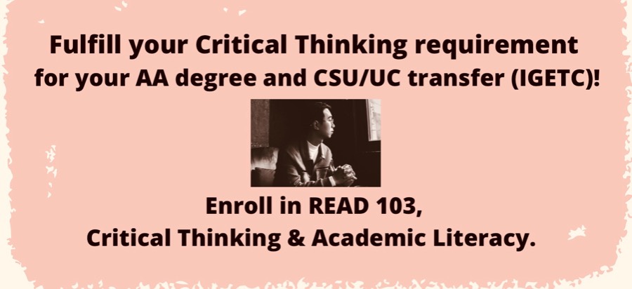 Fulfill your critical thinking requirement for your AA degree 