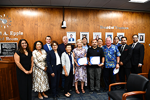 Accounting Faculty recognized during the Board of Trustees meeting