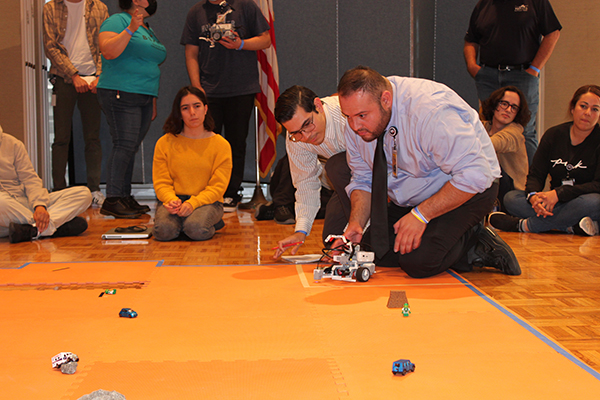 NCAS students in the robotics competition