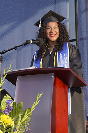 Ebony Lewis speaking