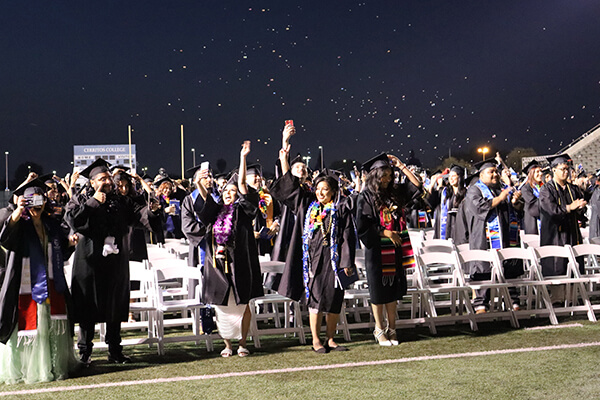 The class of 2024 at the commencement ceremony
