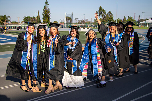 Graduates at the Commencement