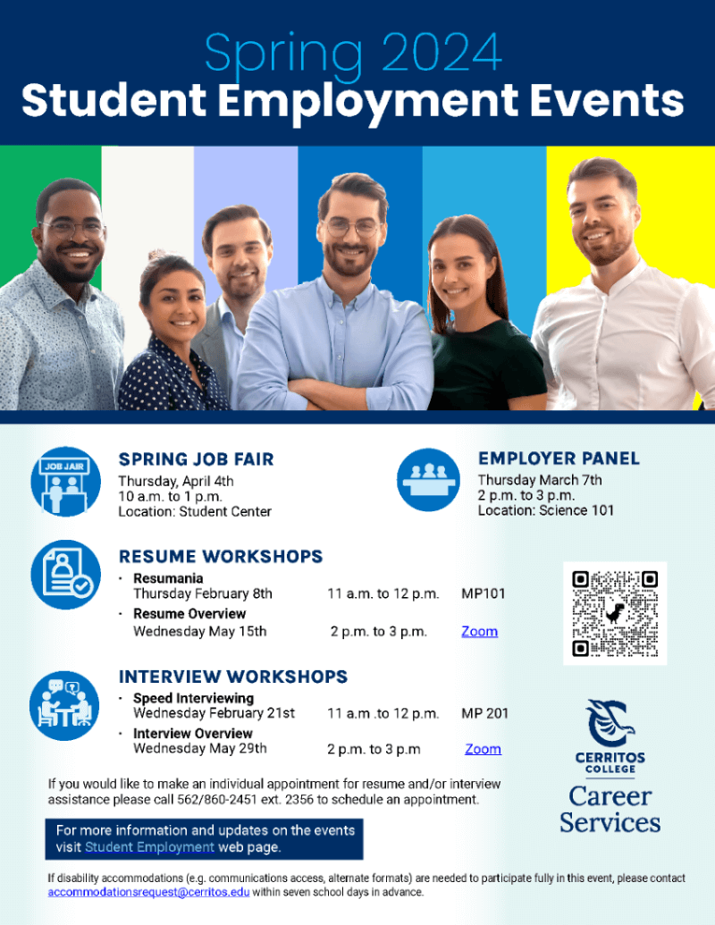 Spring 2024 Student Employment Events