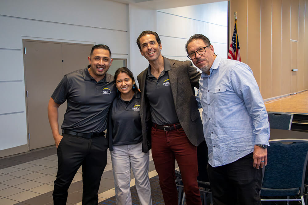 Instructor and Puente students