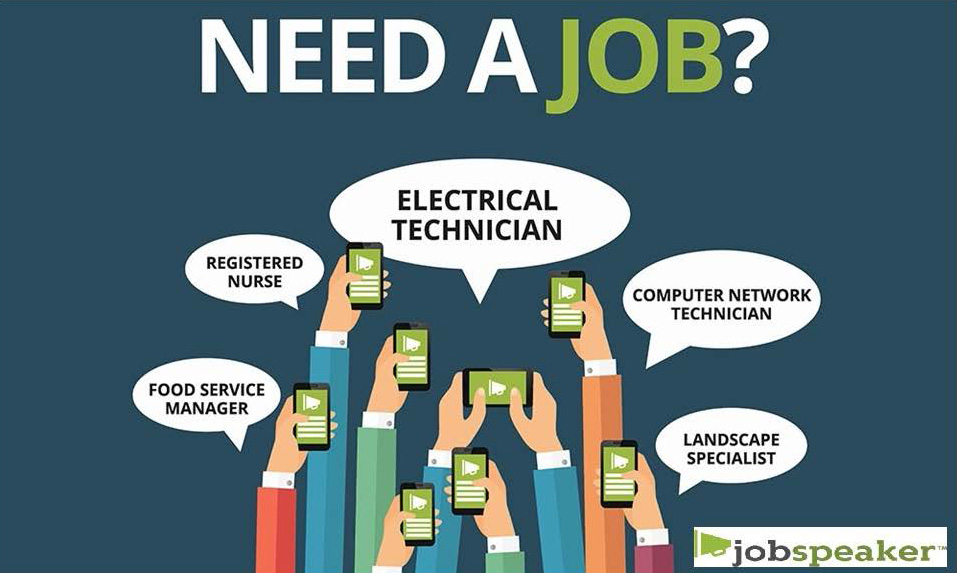 Need a job? Various jobs listed. Job speaker.