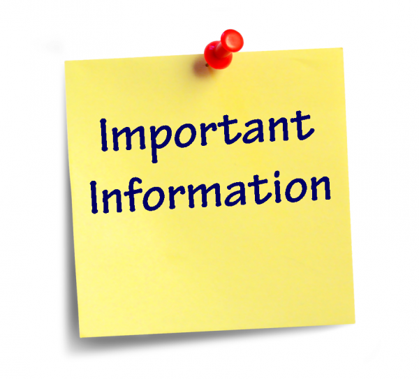 Important Imformation