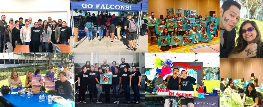 collage of undocumented student events