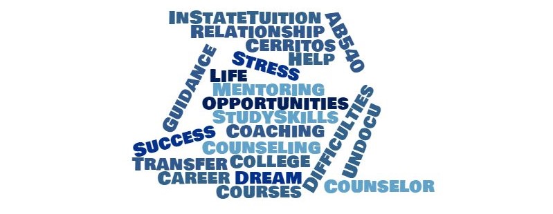 Concoction of various words related to "Undocu" Counselors