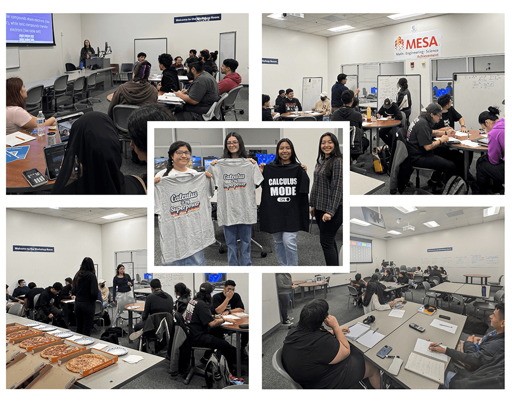 Students in an academic excellence workshop. Students collaborating during an academic excellence workshop