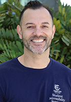 David Rodarte wearing a blue SAS shirt