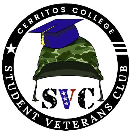 SVC Logo student veterans club grad hat with helmet