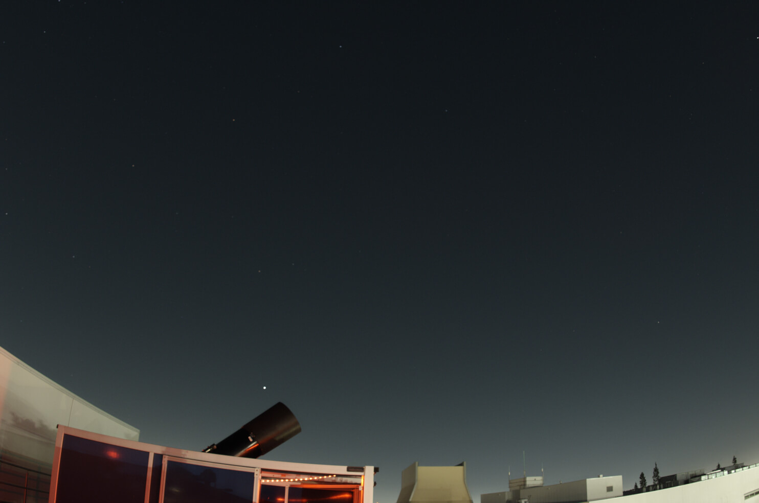 October sky looking east stars only