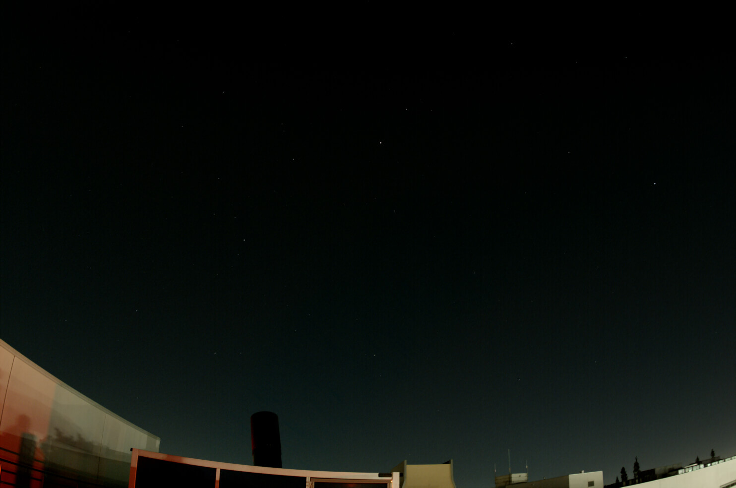 May sky looking east stars only