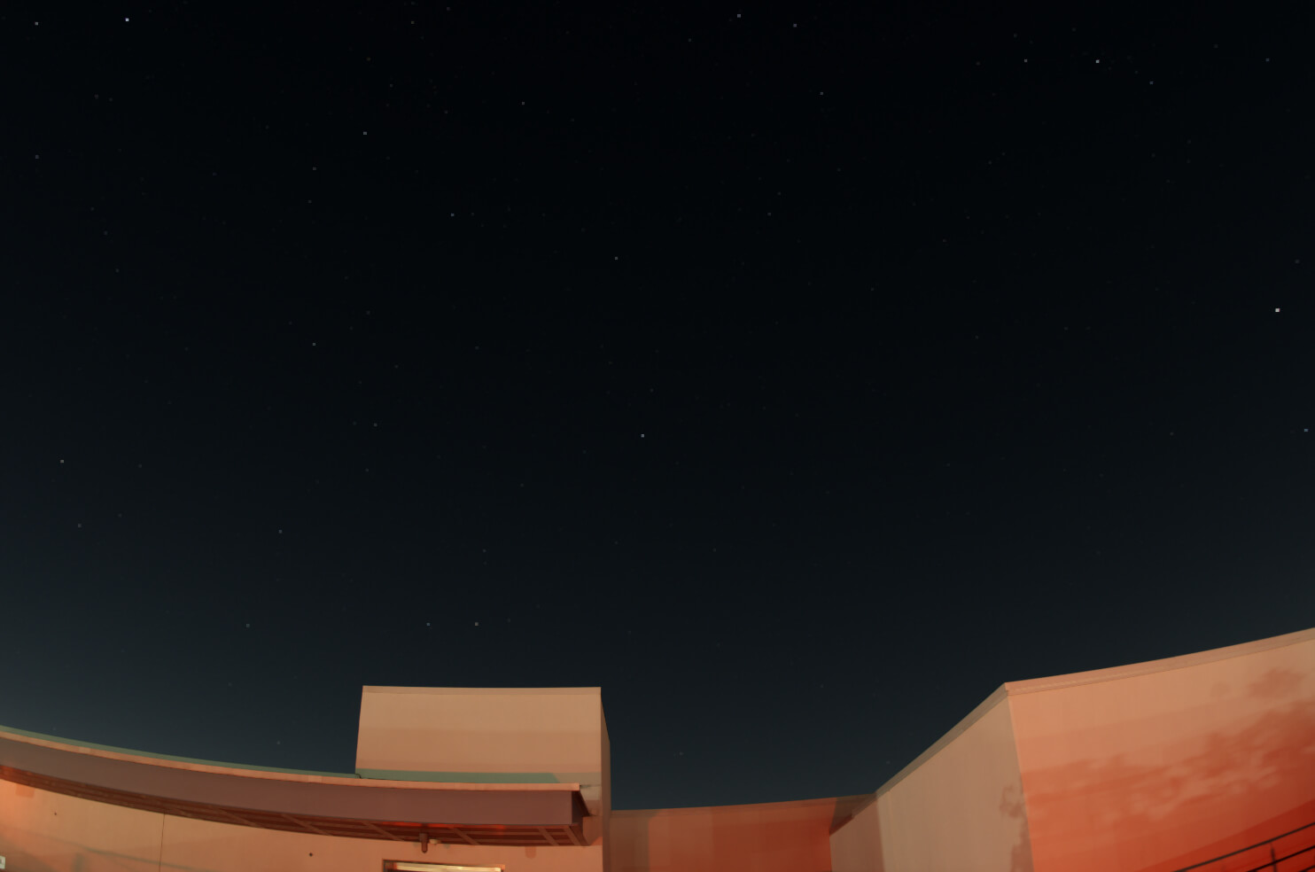 November sky looking north stars only