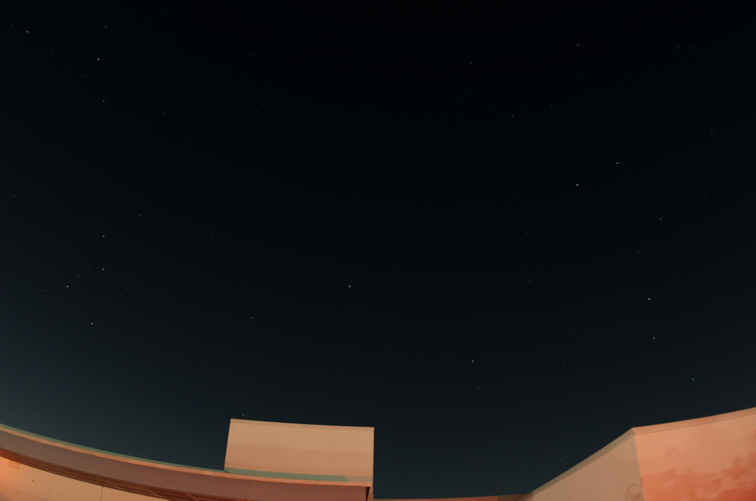 March sky looking north stars only