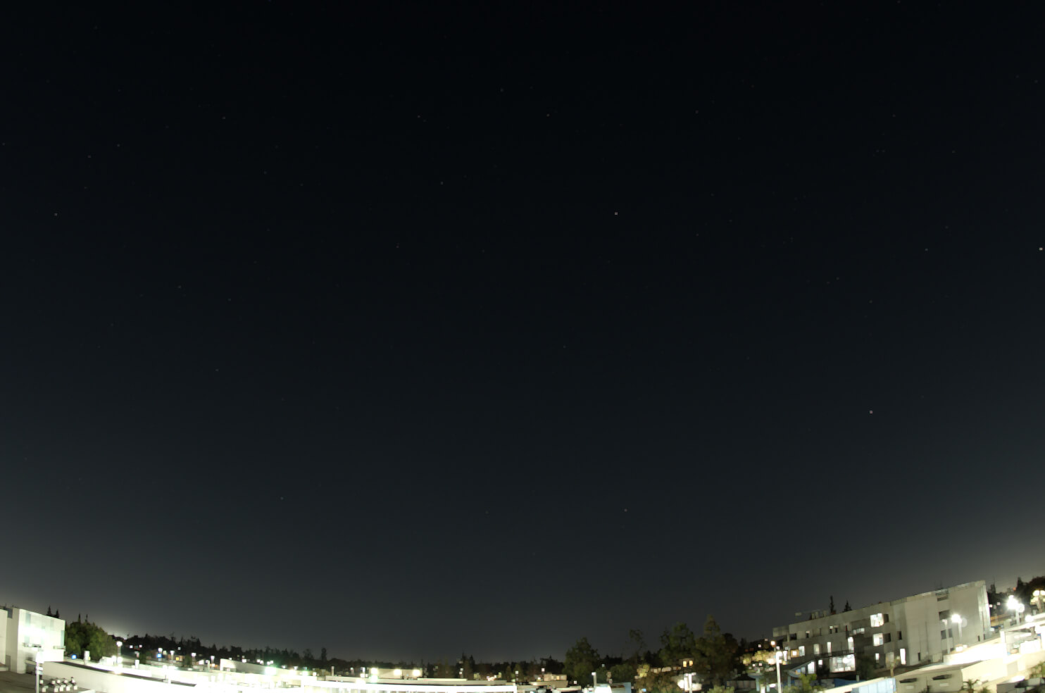 December sky looking south stars only