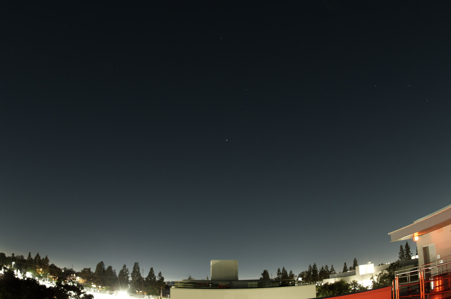 September sky looking west stars only