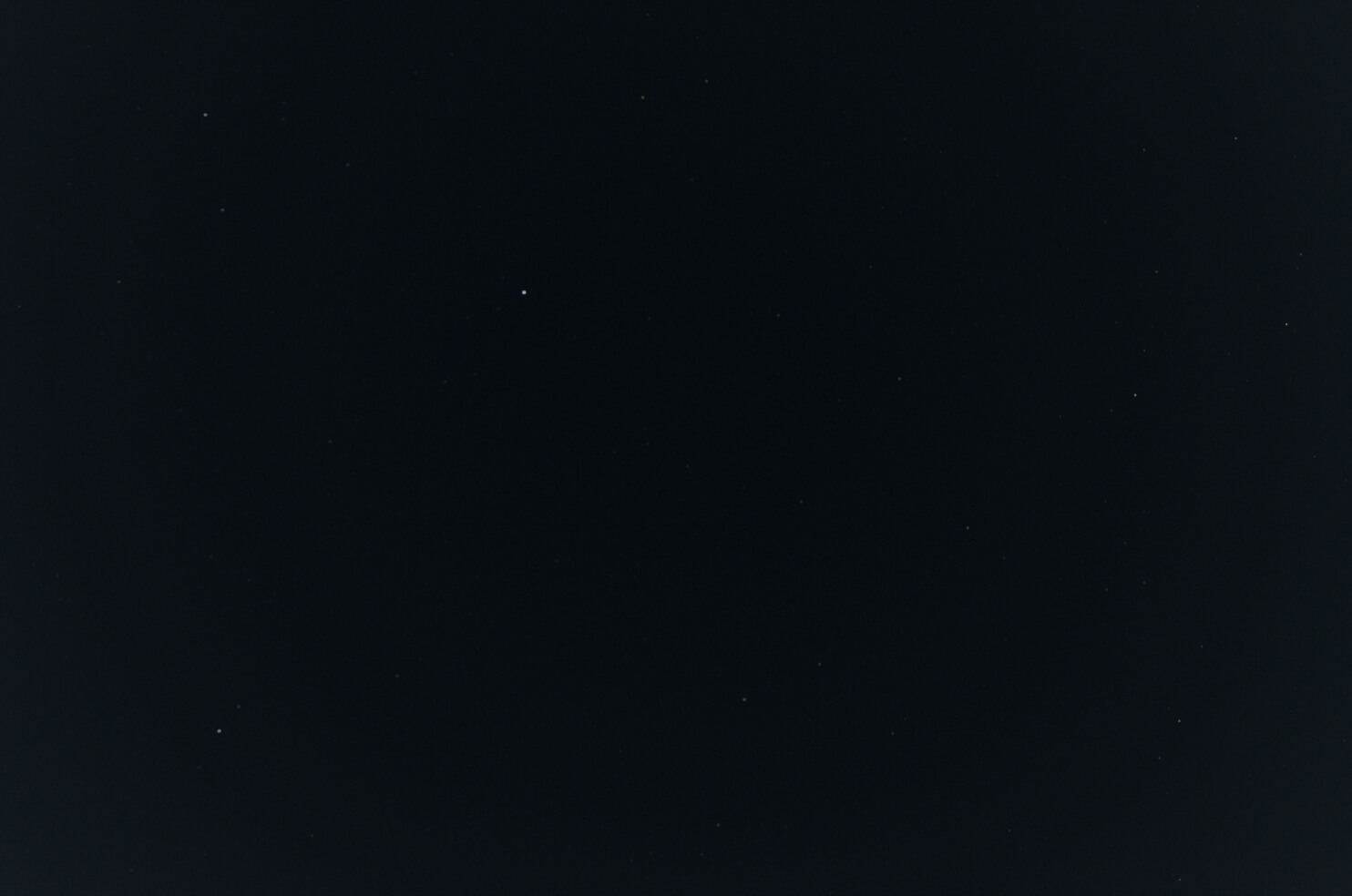 August sky looking overhead stars only