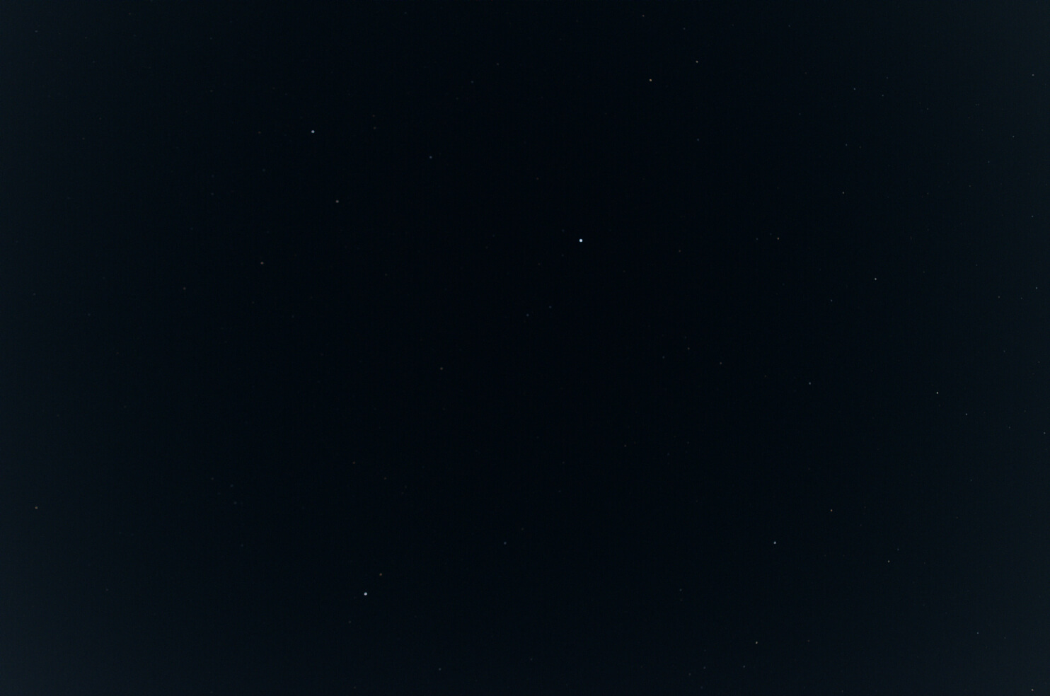 September sky looking overhead stars only