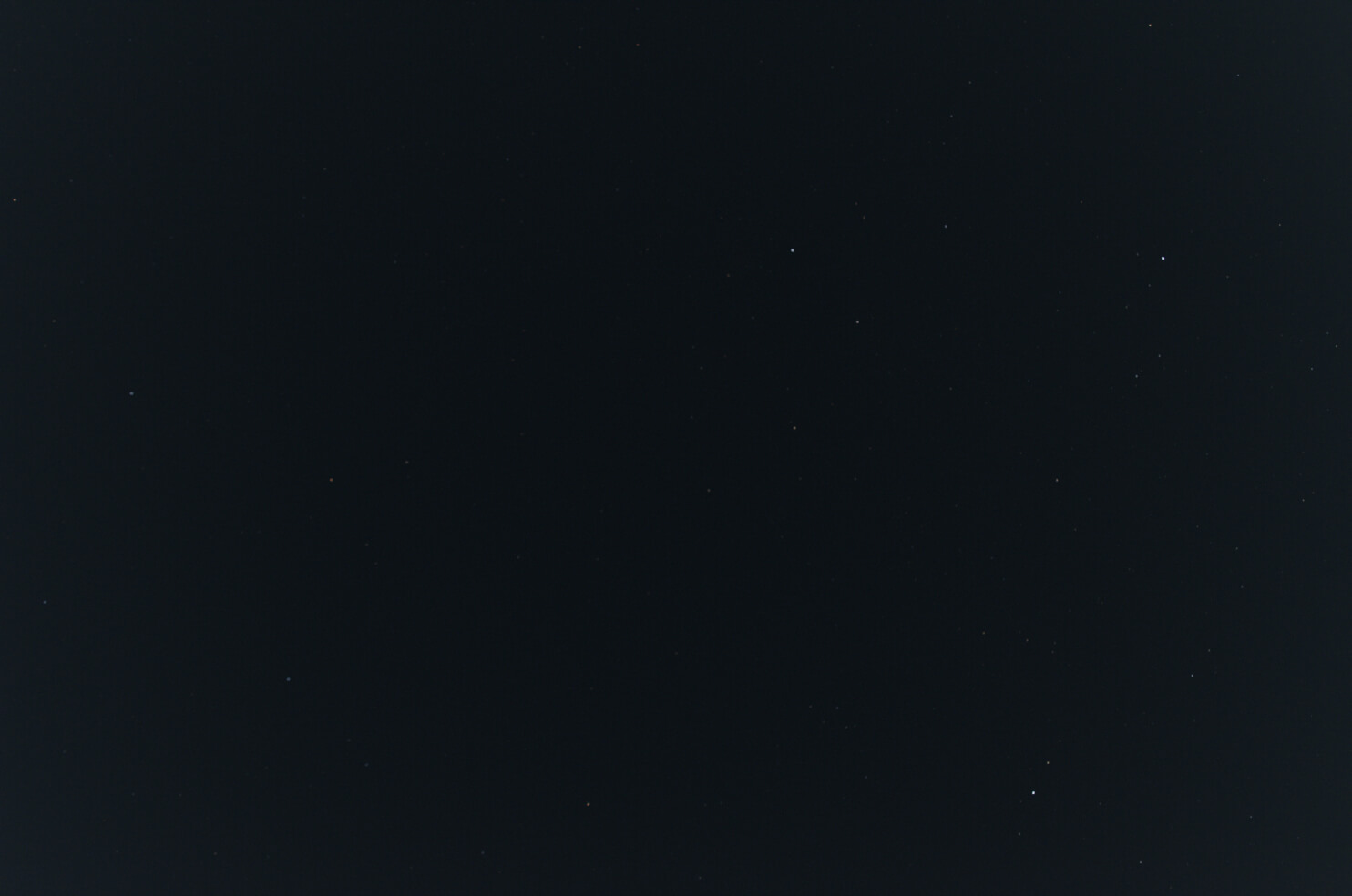 October sky looking overhead stars only