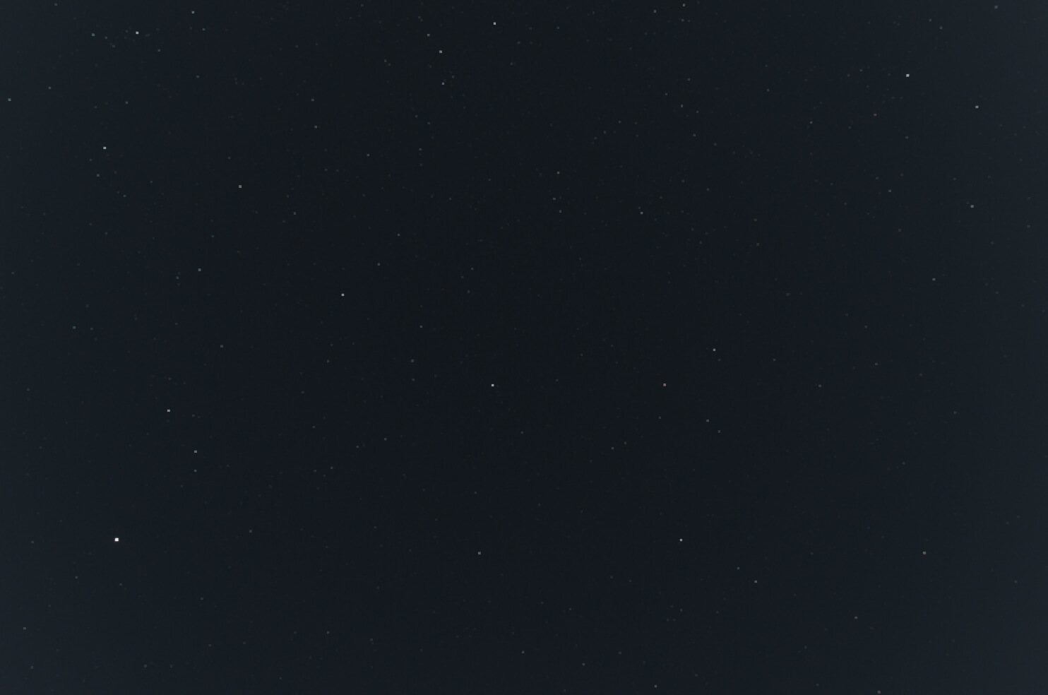 November sky looking overhead stars only