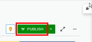 Green "Publish" button