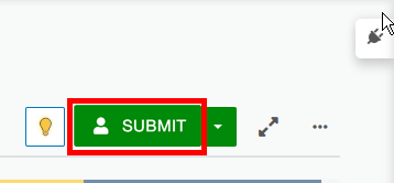 Green submit button